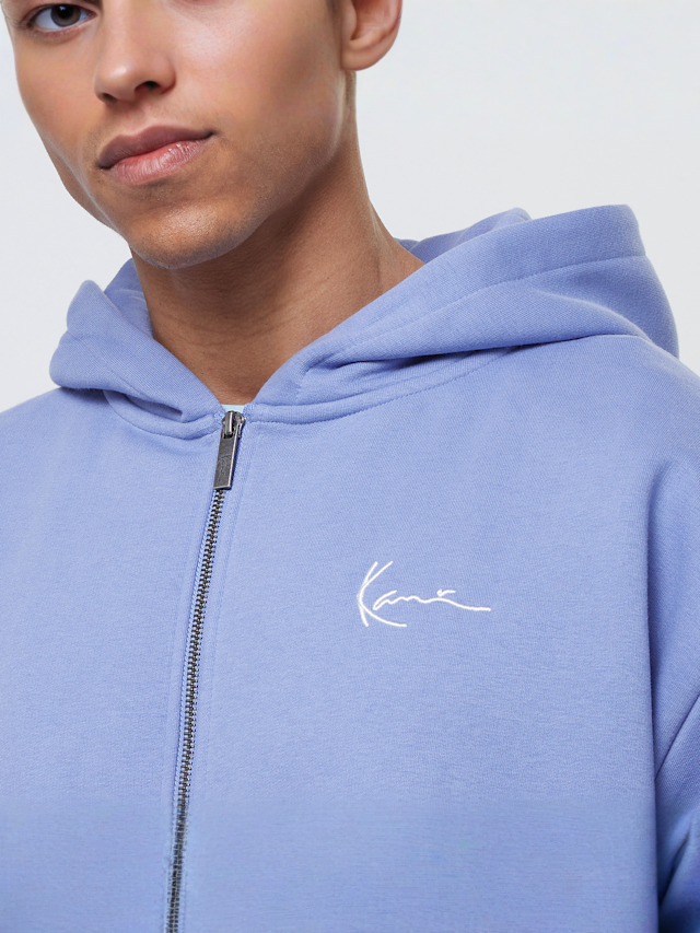 Karl Kani, Chest Signature Essential Zip Hoodie, roze, Afbeelding 3 van 5