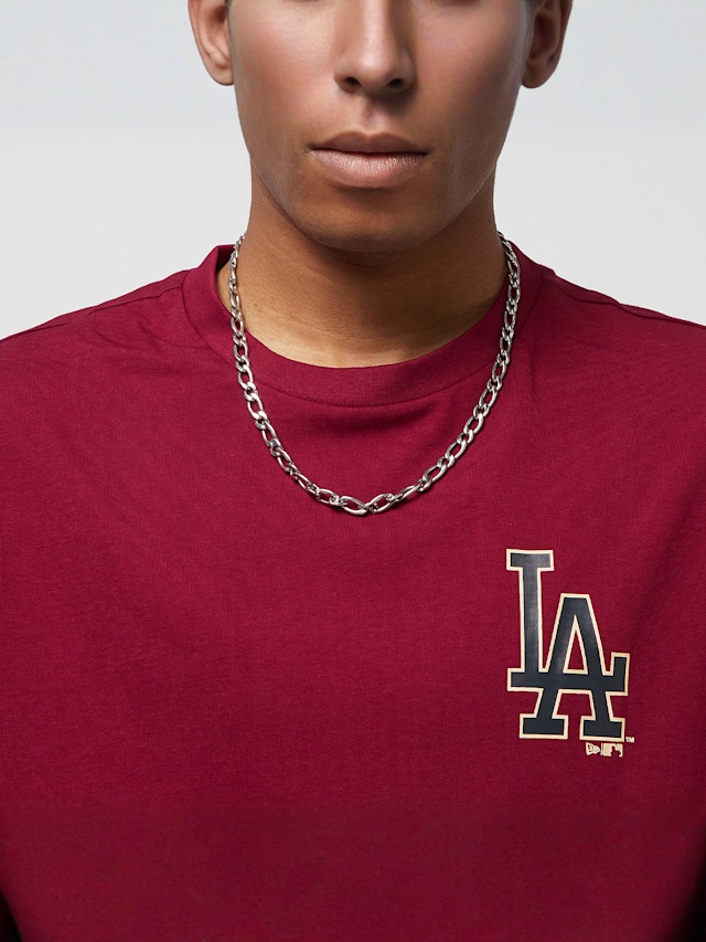 New Era, MLB Large Logo Oversize Tee Los Angeles Dodgers, rood, Afbeelding 4 van 8