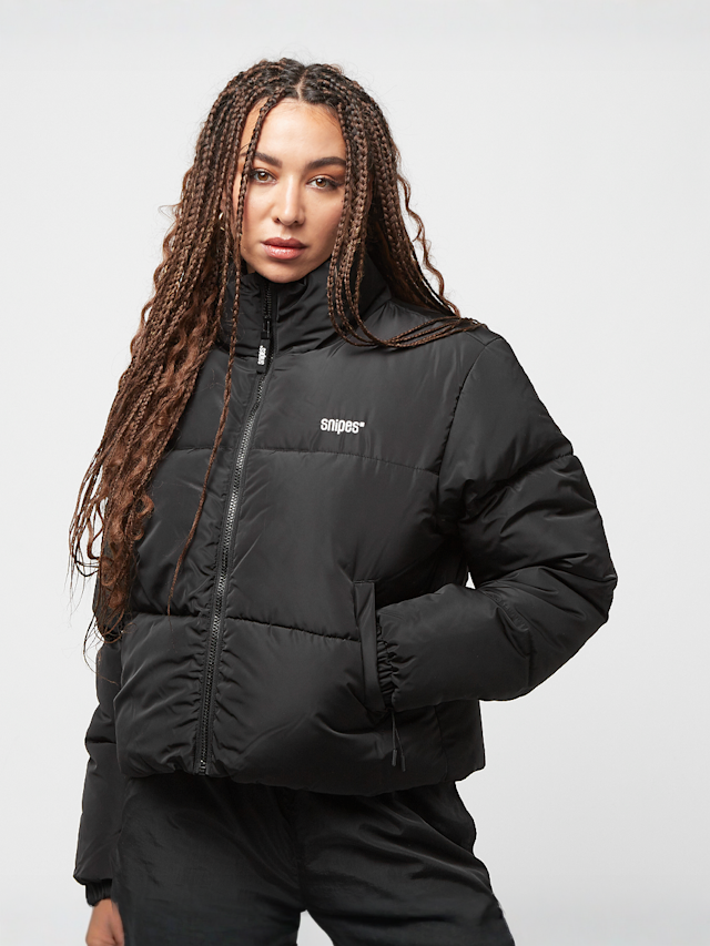 SNIPES, Small Logo Short Puffer Jacket, black, Image 1 of 5