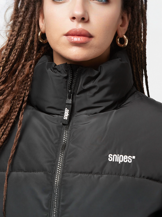 SNIPES, Small Logo Short Puffer Jacket, black, Image 3 of 5