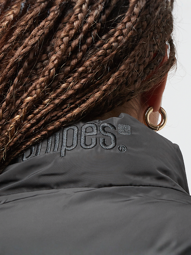 SNIPES, Small Logo Short Puffer Jacket, blue, Image 4 of 5