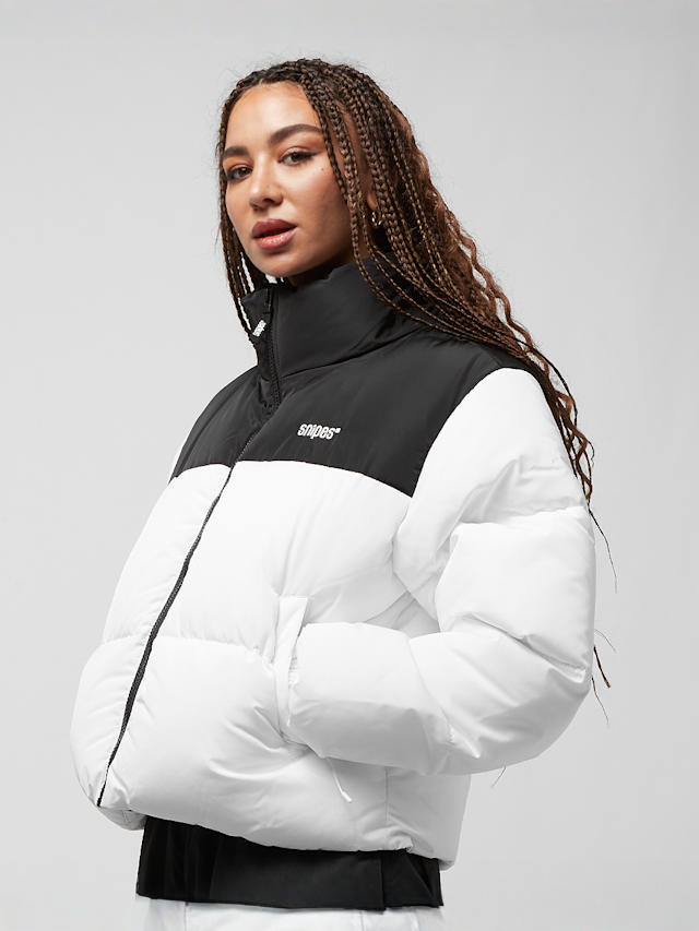 SNIPES, Small Logo Short Puffer Jacket, white, Image 1 of 5