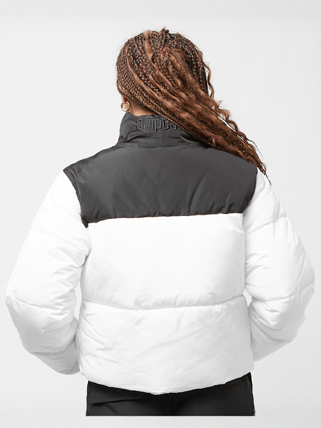 SNIPES, Small Logo Short Puffer Jacket, white, Image 2 of 5