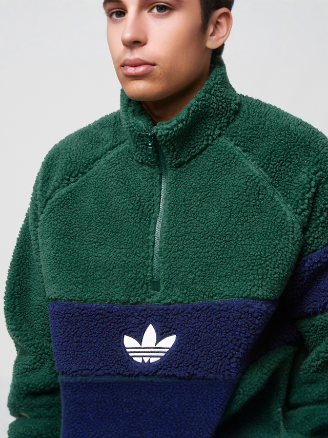 adidas Originals, Rifta Winterfleece Pullover, green, Image 3 of 4
