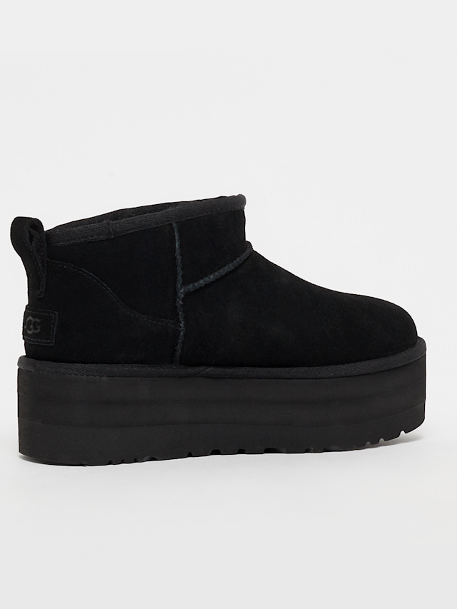 UGG, W Classic Ultra Mini Platform, zwart, Afbeelding 3 van 4