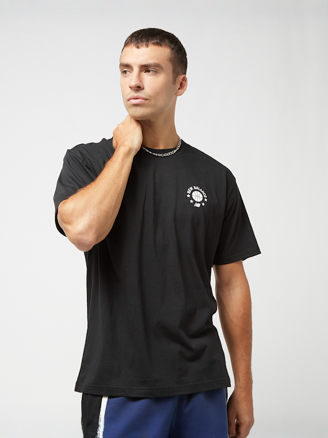 New Balance, Hoops Graphic T-Shirt, zwart, Afbeelding 2 van 5