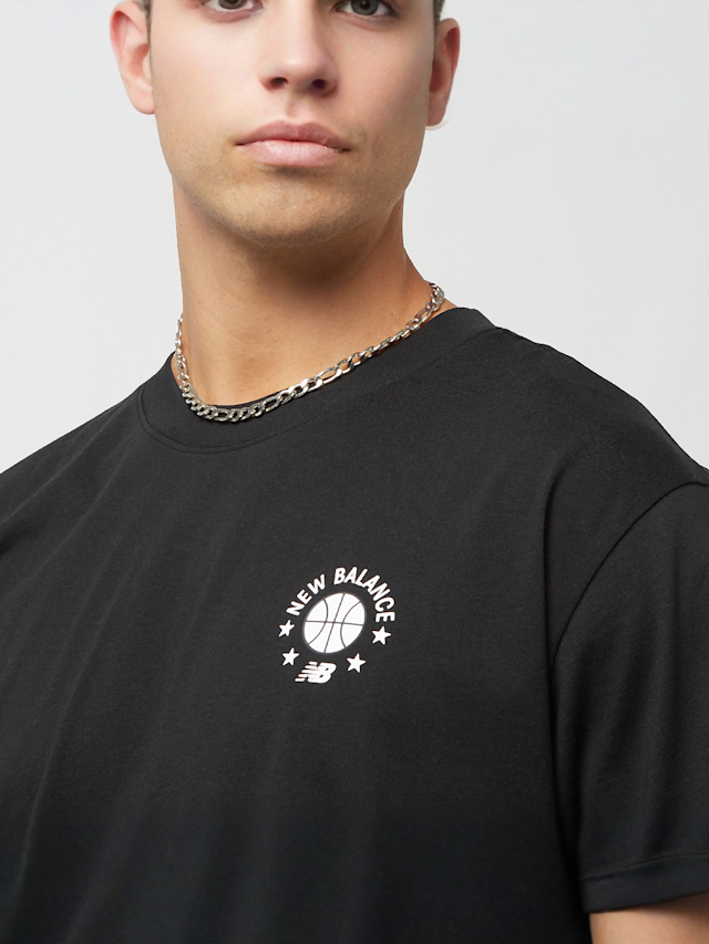 New Balance, Hoops Graphic T-Shirt, black, Image 3 of 5