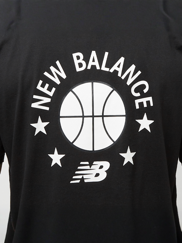 New Balance, Hoops Graphic T-Shirt, zwart, Afbeelding 4 van 5