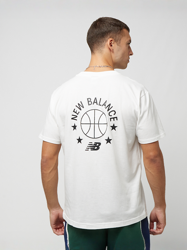 New Balance, Hoops Essentials T-Shirt, white, Image 1 of 5