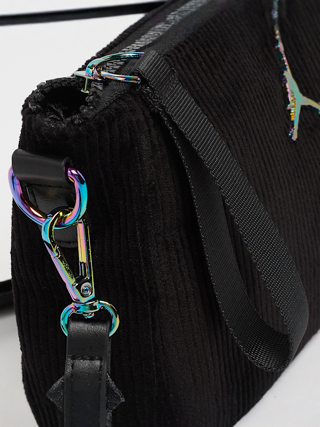 Jordan, Corduroy Girls Handbag, czarny, Obraz 4 z 5