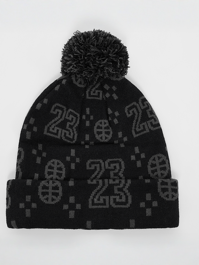 Jordan, Cuffed Pom Beanie, czarny, Obraz 2 z 3