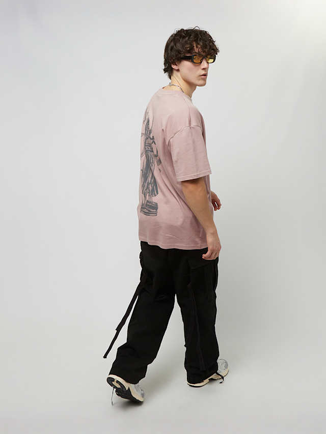 Upscale by Mister Tee, Justice Oversize Tee, różowy, Obraz 5 z 5