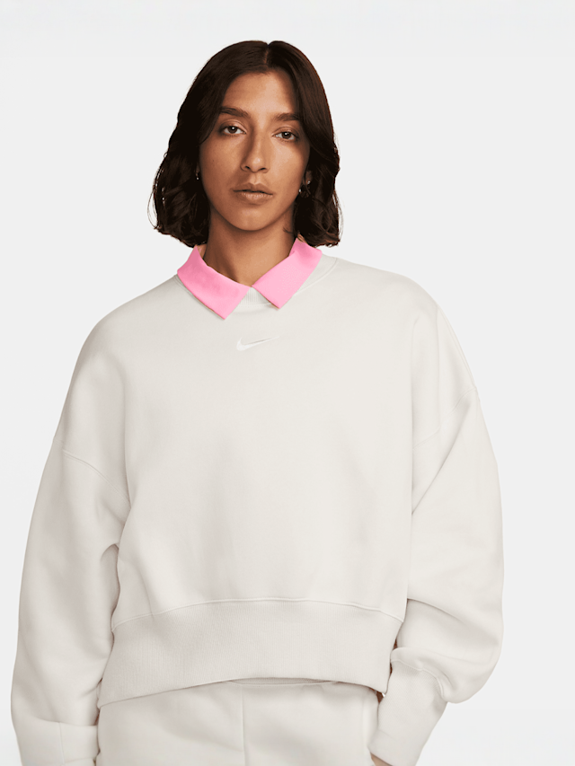 Nike, Sportswear Phoenix Fleece Oversized Crew, beż, Obraz 1 z 6