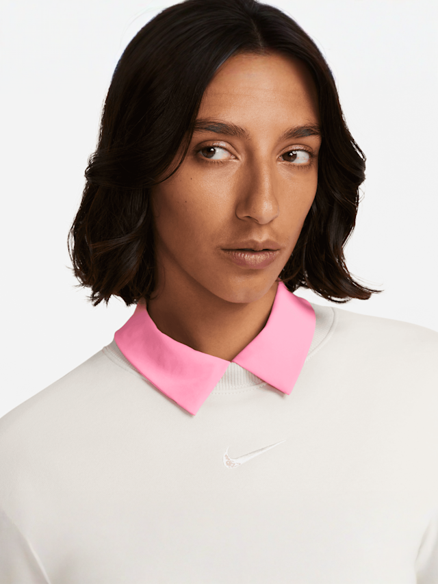 Nike, Sportswear Phoenix Fleece Oversized Crew, beige, Afbeelding 3 van 6