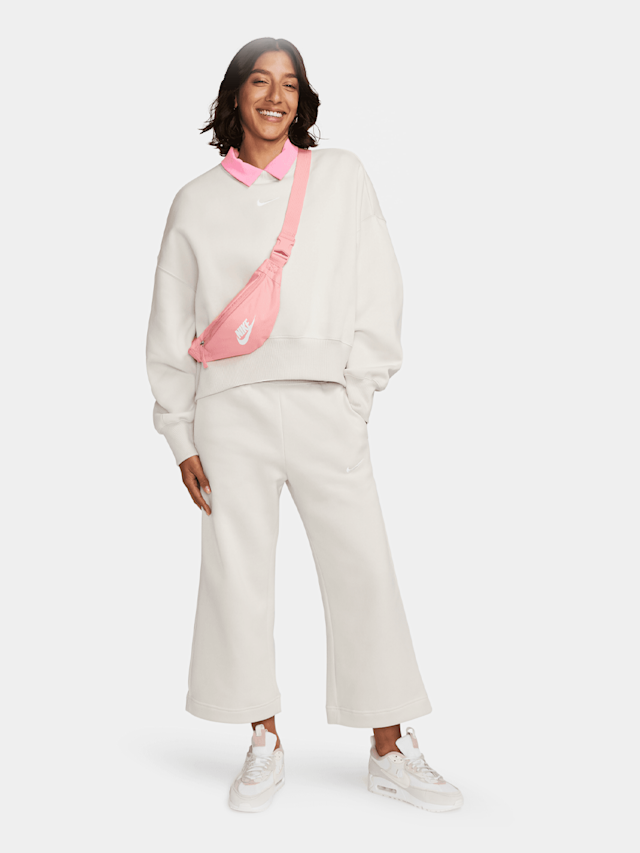 Nike, Sportswear Phoenix Fleece Oversized Crew, beige, Afbeelding 6 van 6