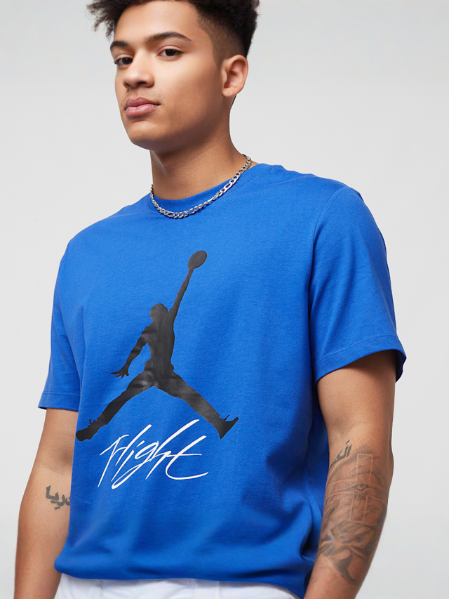 Jordan, Jumpman High Brand Read Flight Tee, blue, Image 3 of 4