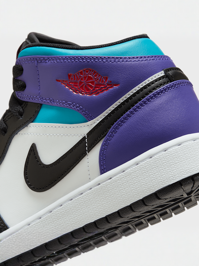 Jordan, Jordan 1 Mid (GS), wit, Afbeelding 7 van 8