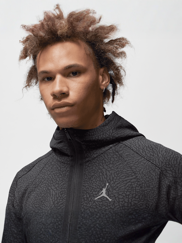 Jordan, Dri-FIT Sport Full-Zip Hoodie, black, Image 3 of 7