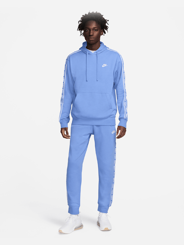 Nike, Club Fleece Graphics Hooded Tracksuit, blue, Image 1 of 9