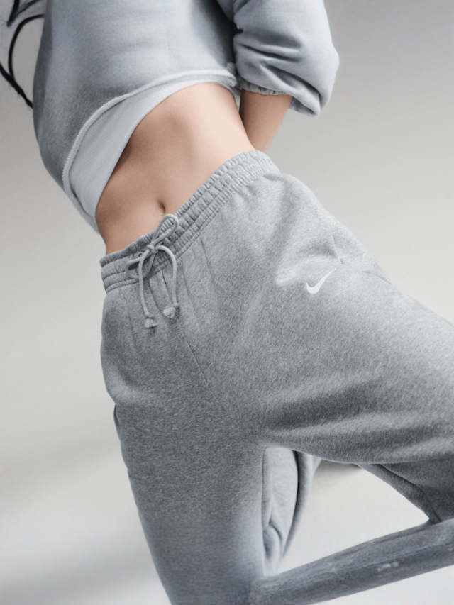 Nike, Sportswear Phoenix Fleece High-Waisted Oversized Sweatpants, grijs, Afbeelding 4 van 4