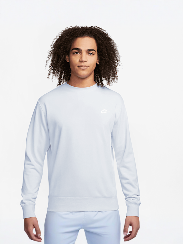 Nike, Sportswear Club French Terry Crew, blue, Image 1 of 5