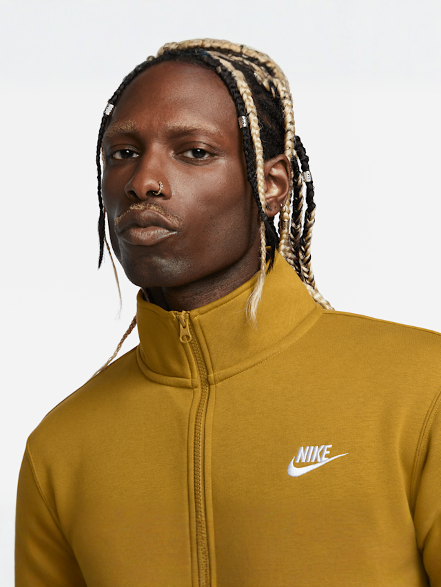 Nike, Sportswear Club Half-Zip Pullover, yellow, Image 3 of 6