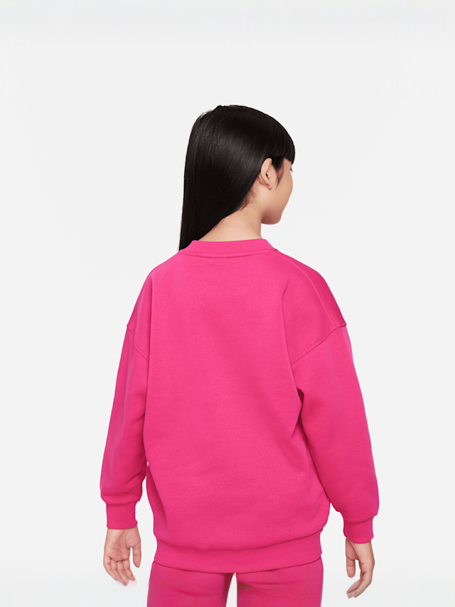Nike, Sportswear Club Fleece Oversized Crew, Pink, Image 2 of 4