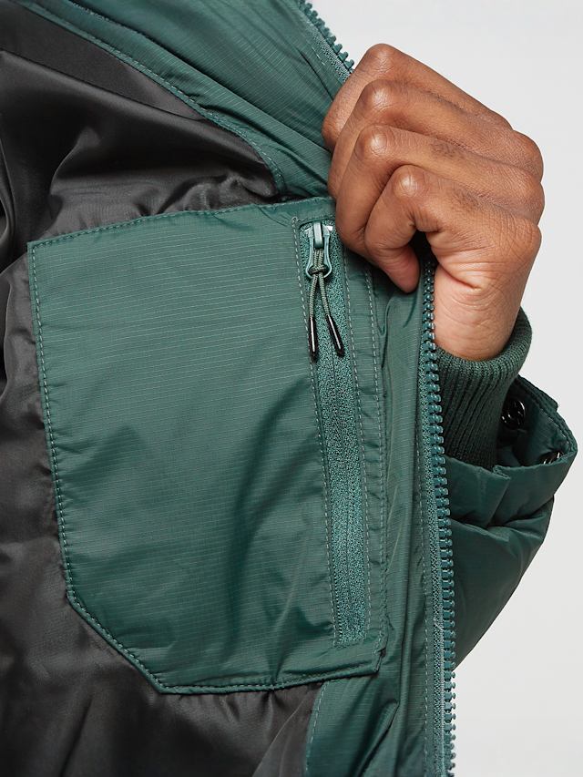 K1X, Hooded Eco Down Jacket, groen, Afbeelding 4 van 5