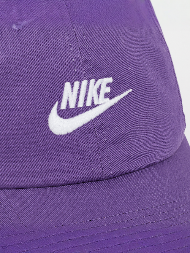 Nike, Unstructured Club Futura Wash Cap, purple, Image 4 of 4