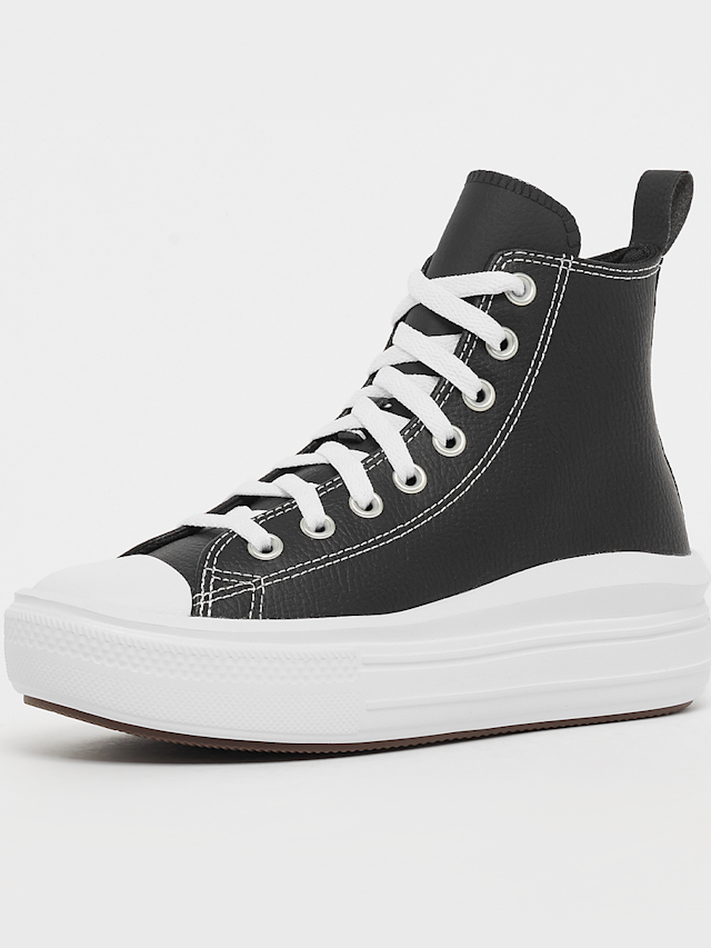 Converse, Chuck Taylor All Star Move Platform Leather (GS), black, Image 2 of 5