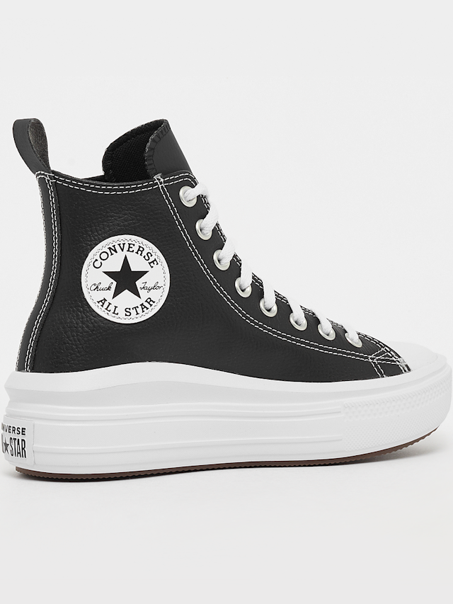 Converse, Chuck Taylor All Star Move Platform Leather (GS), black, Image 3 of 5