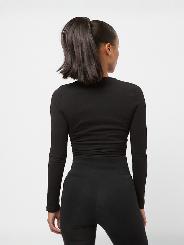 Karl Kani, Chest Signature Essential Short Laced Longsleeve, zwart, Afbeelding 2 van 4