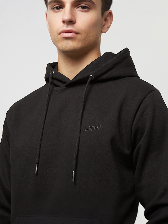 SNIPES, Small Logo Essential Hoodie, black, Image 3 of 5