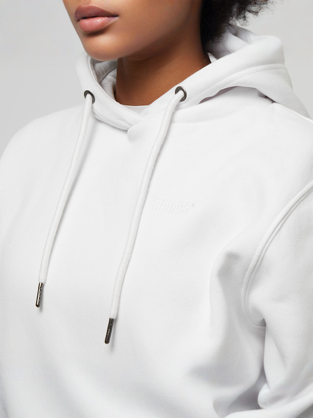 SNIPES, Small Logo Essential Hoodie, white, Image 3 of 4