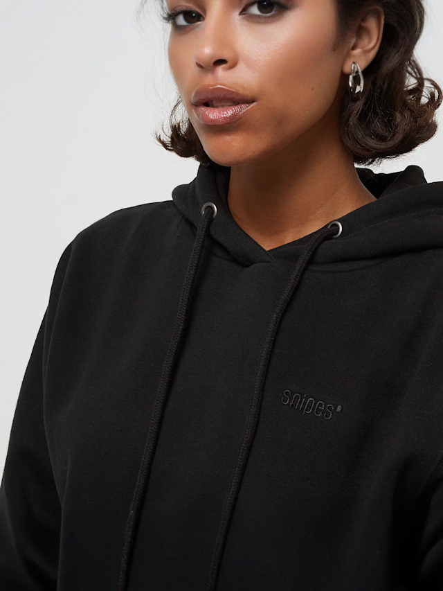 SNIPES, Small Logo Essential Hoodie, black, Image 3 of 4