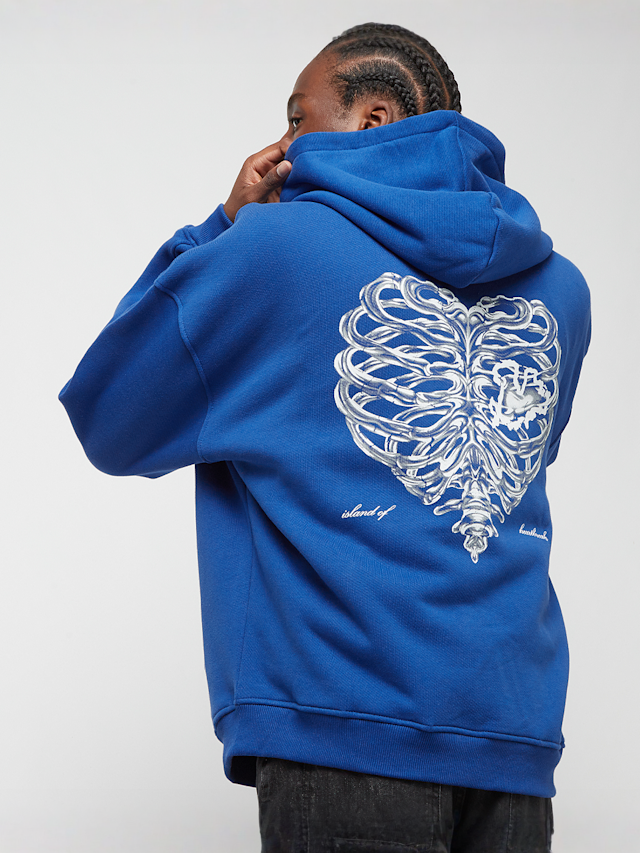 PEQUS, Island of Heartbreaks Chrom Zip Hoodie, blauw, Afbeelding 1 van 6