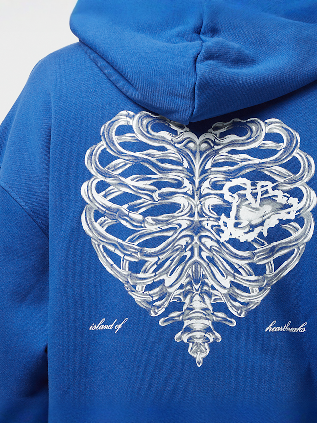 PEQUS, Island of Heartbreaks Chrom Zip Hoodie, blauw, Afbeelding 5 van 6
