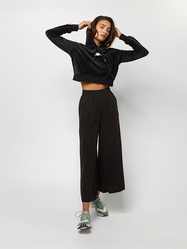 PEQUS, Cropped Medusa Graphic Hoodie, zwart, Afbeelding 5 van 5