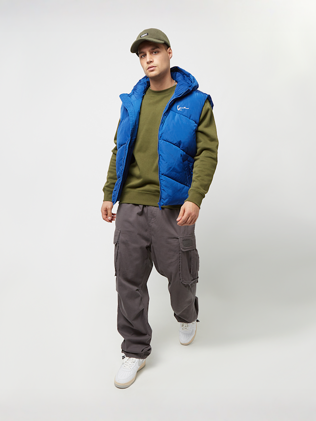 Karl Kani, Chest Signature Puffer Vest, blue, Image 4 of 4