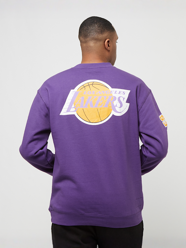 Mitchell & Ness, NBA There and Back Fleece Crew Los Angeles Lakers, purple, Image 2 of 7
