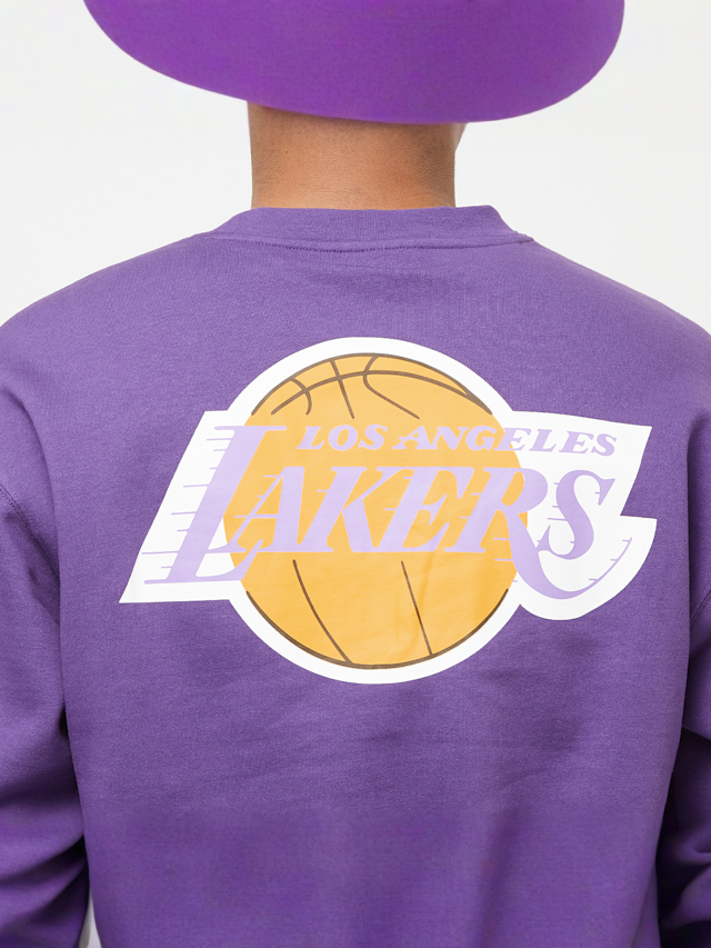 Mitchell & Ness, NBA There and Back Fleece Crew Los Angeles Lakers, purple, Image 6 of 7
