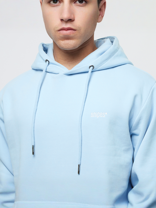 SNIPES, Small Logo Essential Hoodie, blue, Image 3 of 5