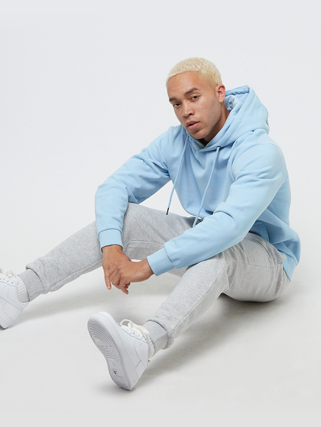 SNIPES, Small Logo Essential Hoodie, blue, Image 4 of 5