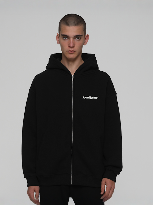 Low Lights Studios, Light Zip-Hoodie, black, Image 1 of 4
