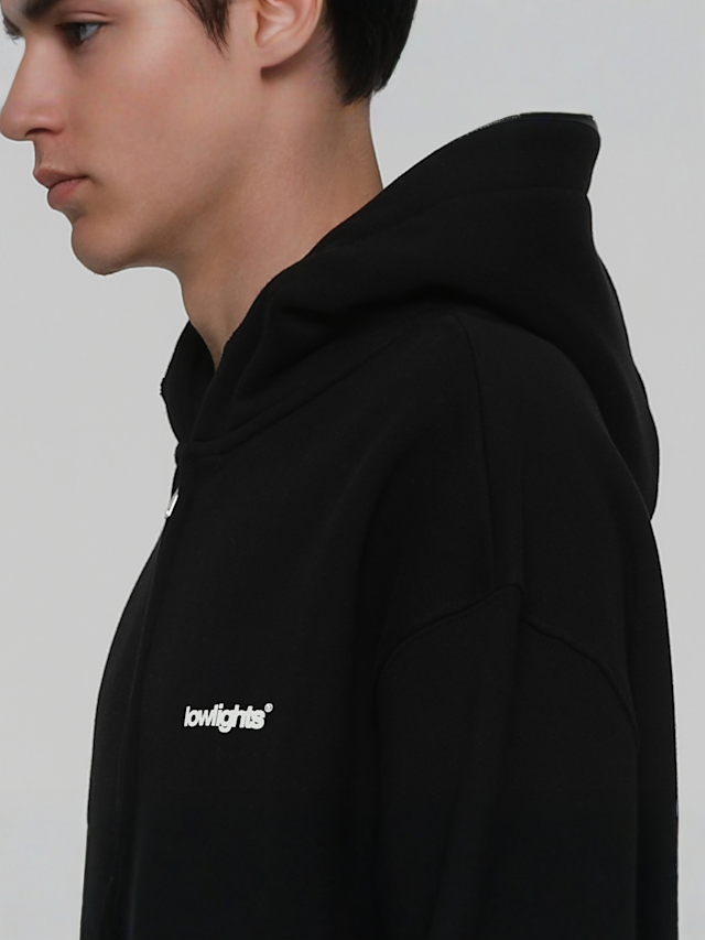 Low Lights Studios, Light Zip-Hoodie, black, Image 3 of 4
