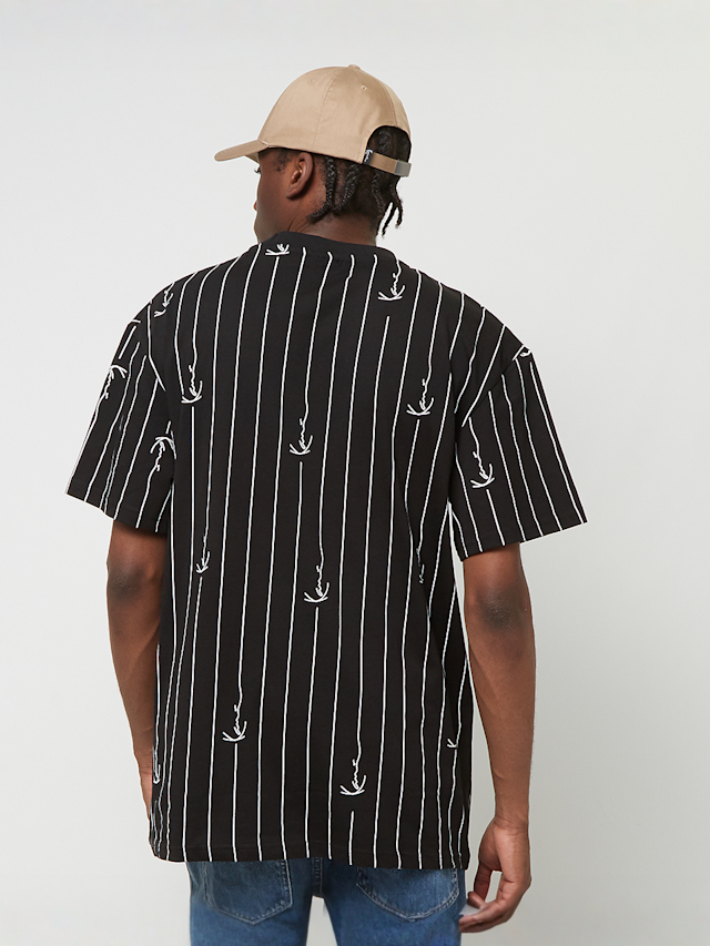 Karl Kani, Small Signature Logo Pinstripe Tee, black, Image 2 of 4