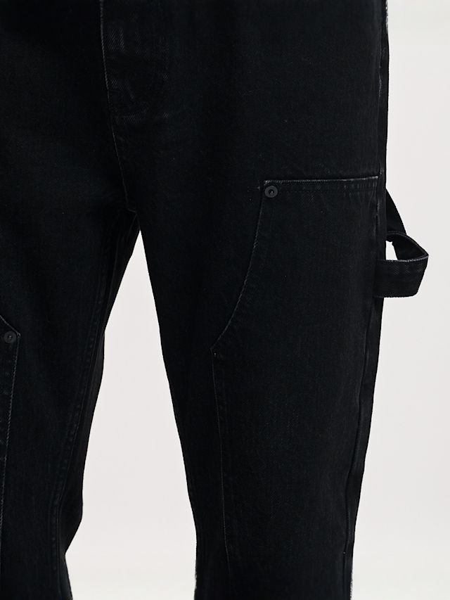 2Y STUDIOS, Haldor Carpenter Straight Jeans, black, Image 3 of 4