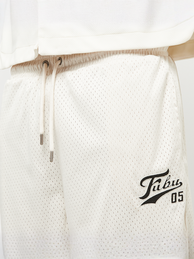 FUBU, Varsity Mesh Shorts, wit, Afbeelding 3 van 6