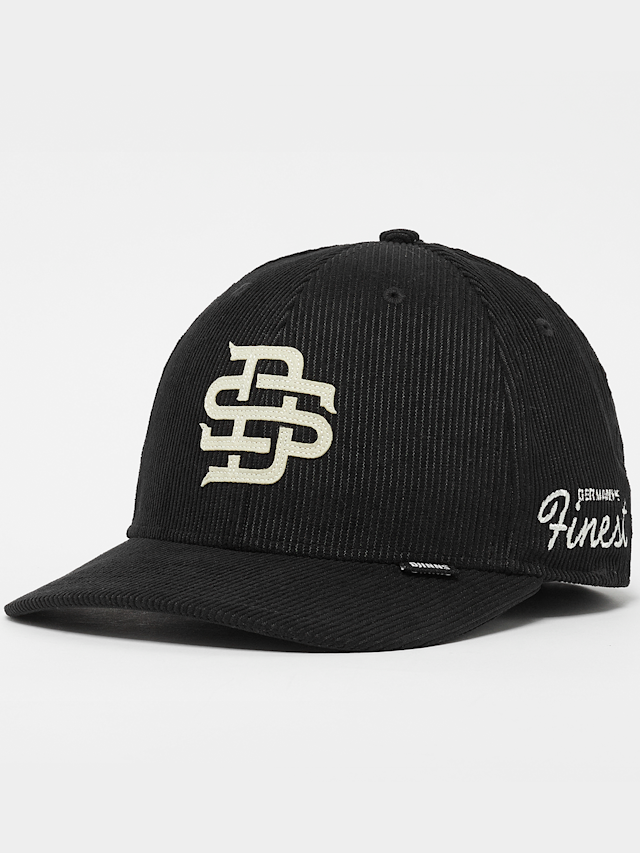 DJINNS, 6 Panel TrueFit CordFelt, zwart, Afbeelding 1 van 4