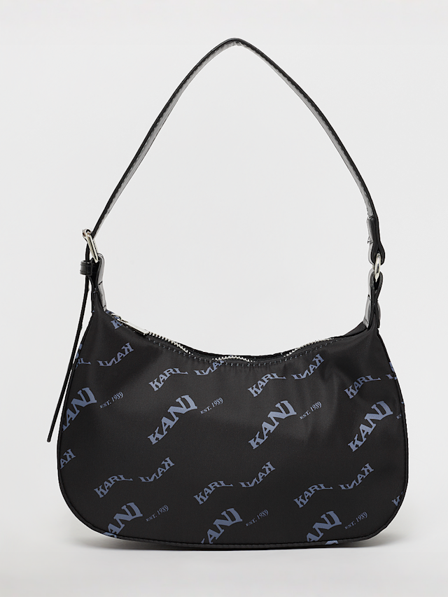 Karl Kani, Wavy Retro All Over Print Shoulder Bag, zwart, Afbeelding 1 van 5